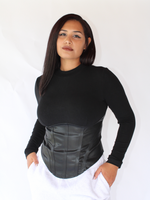 Rebel on Edge Corset Top - Black