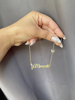 Mamacita Necklace with Butterfly Charm