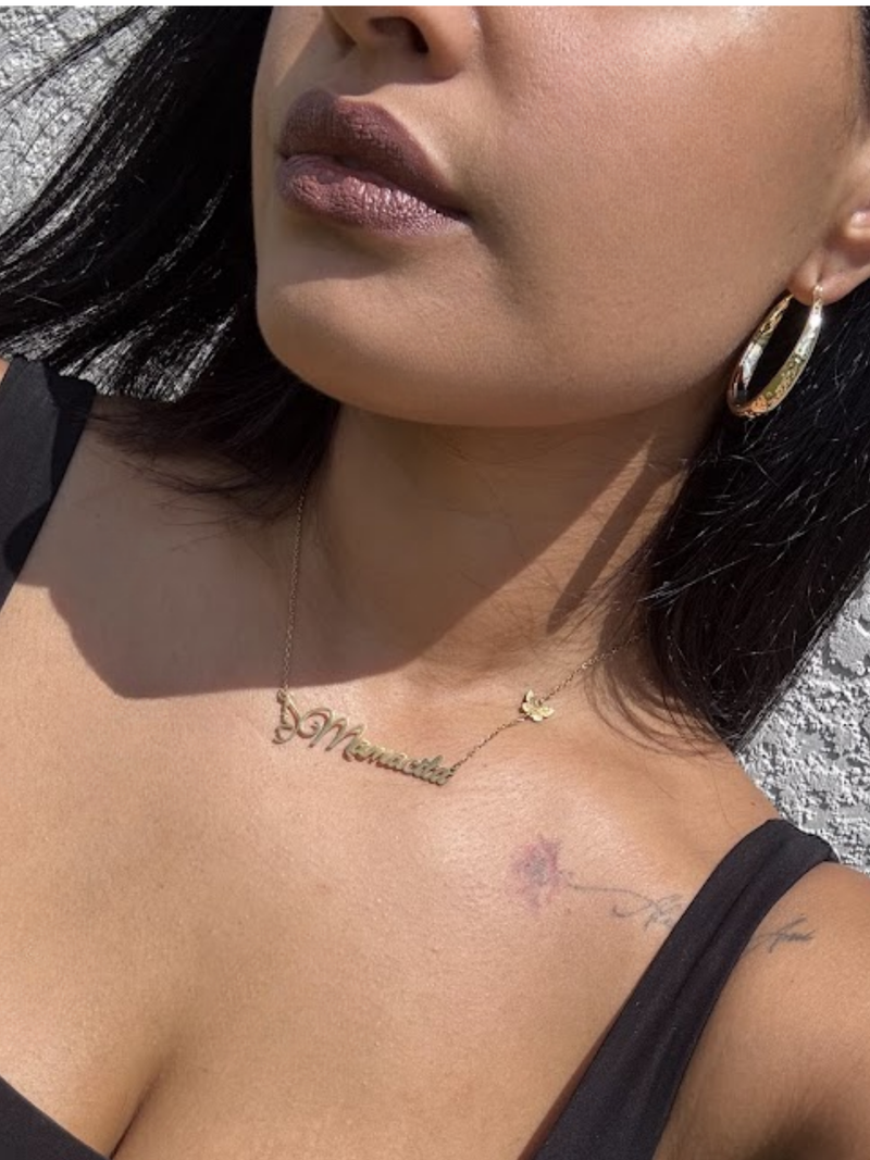 Mamacita Necklace with Butterfly Charm